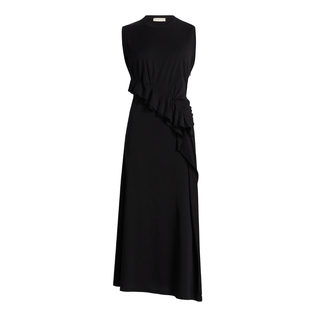 knee length dresses for ladies Anela Sleevless Midi Dress – omar + elsie main image 0