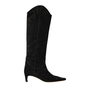 Black Suede Western Wally Boot