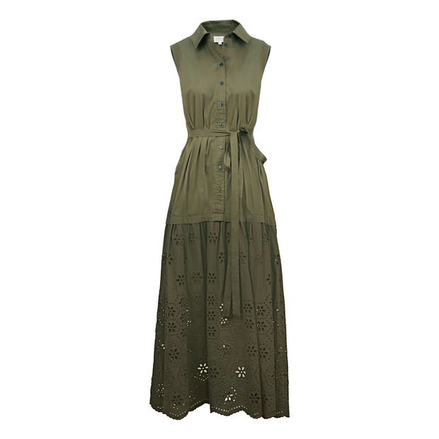 Eyelet Bailey Midi Dress