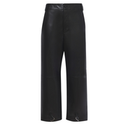 Lightweight Leather Tapered Pants