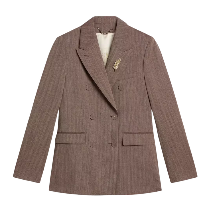 Micro Chevron Blazer