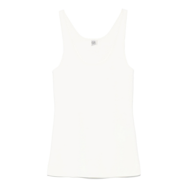 White - Compact Knit Tank