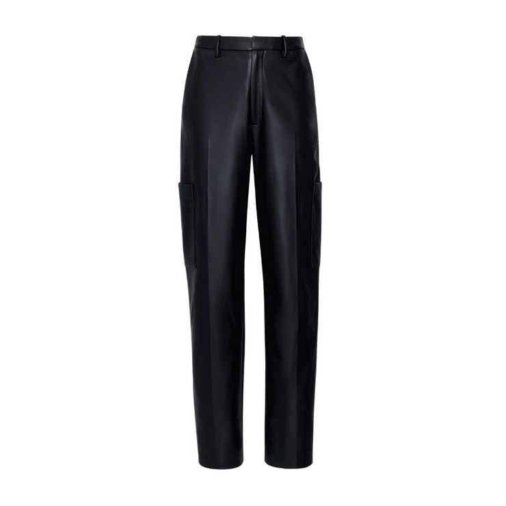 Faux Leather Tapered Trouser