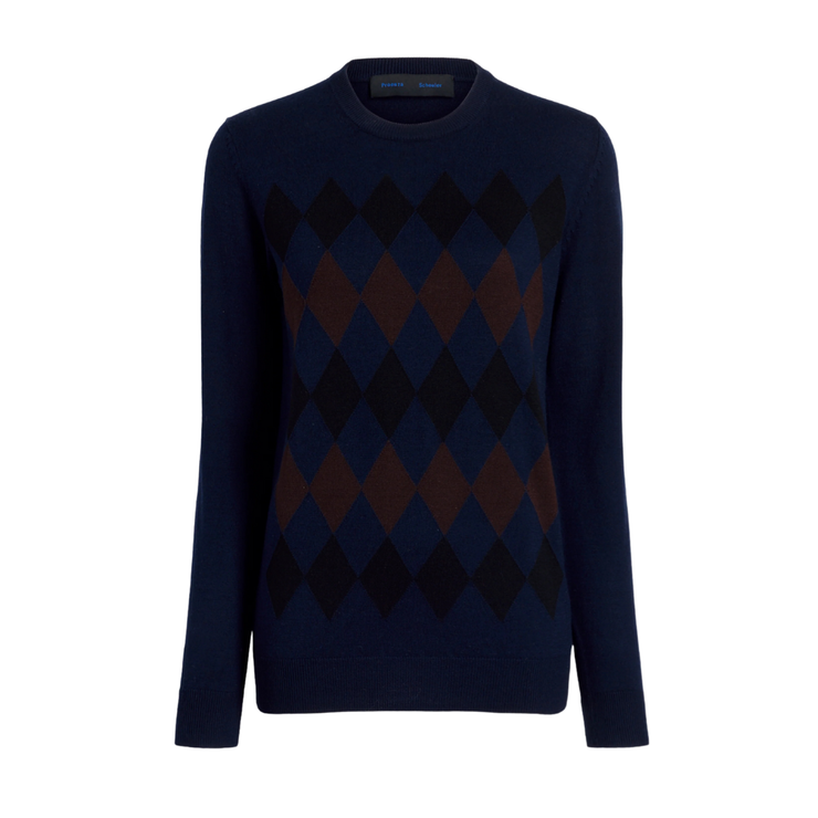 VIVIAN ARGYLE KNIT TOP