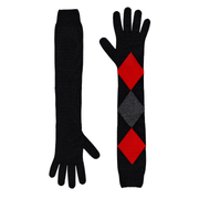 BLACK MULTI VIVIAN GLOVES