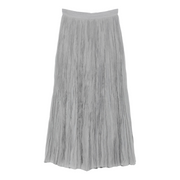 Grey Plisse Skirt