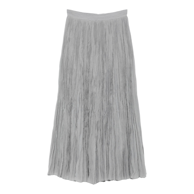 Grey Plisse Skirt