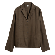 Flannel Monogram Top