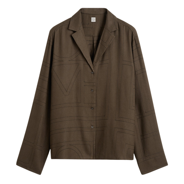 Flannel Monogram Top