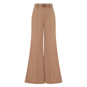 Stretch Wool Flare Pant