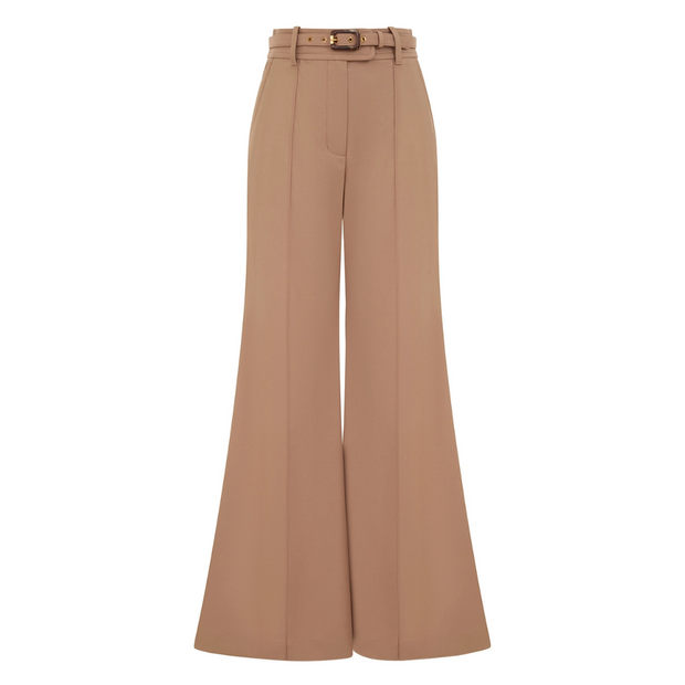 Stretch Wool Flare Pant
