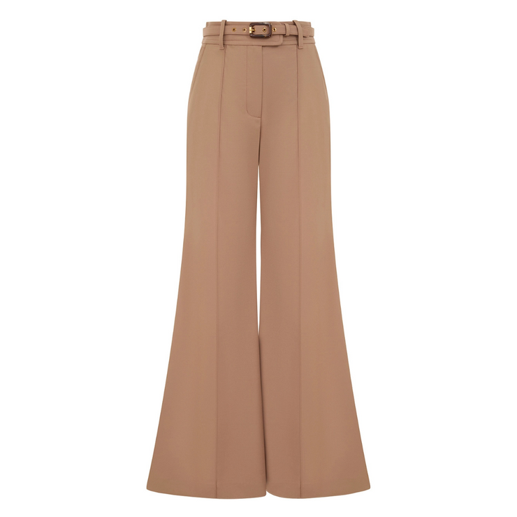 Stretch Wool Flare Pant