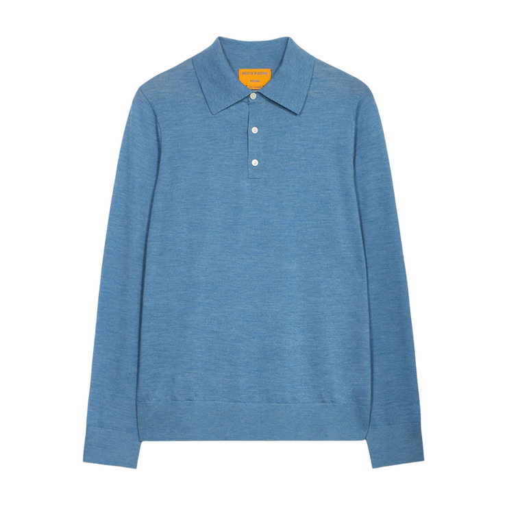 DENIM BLUE AIRY POLO - Men