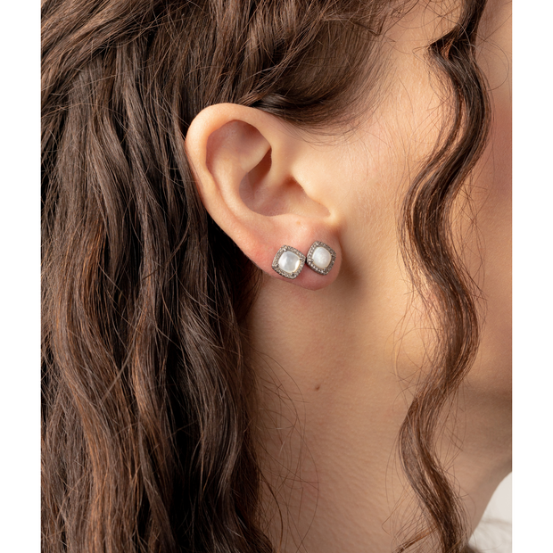 Mini Mother of Pearl Earrings