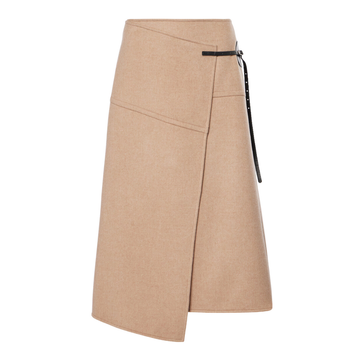 Camel Aida Melange Skirt