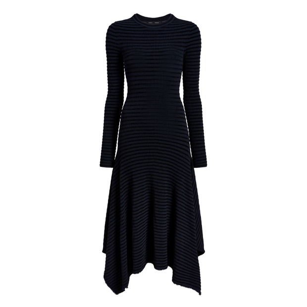 Didi Dress in Velvet Stripe