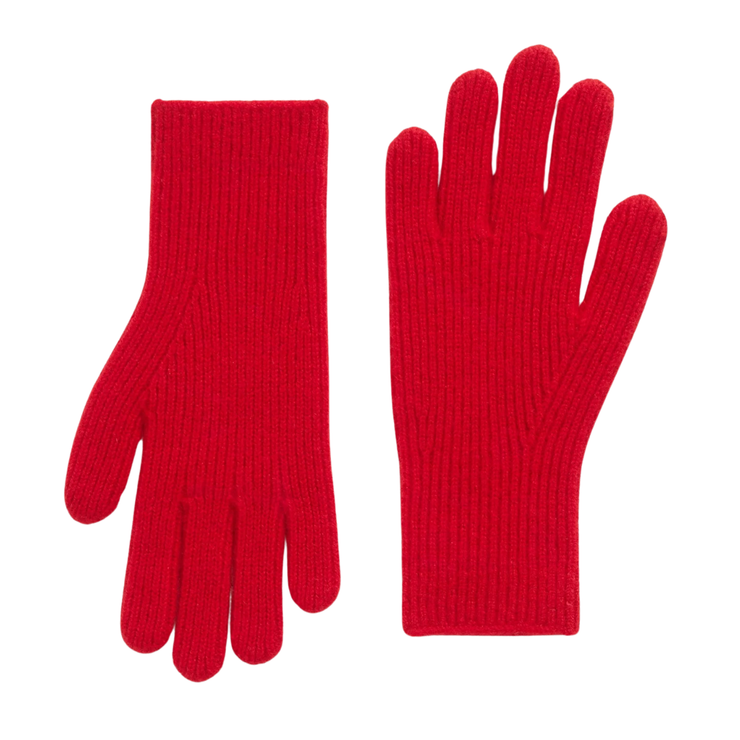 Cashmere Gloves in Poppy