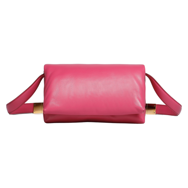 Samara Graphic Solid Pink Leather Crossbody Bag One Size - 65% off