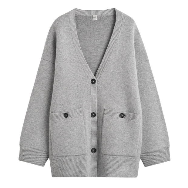 Grey Longline Cardigan