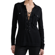 Lace Up Knit