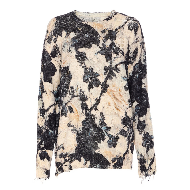 Floral Boyfriend Sweater