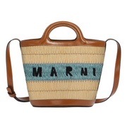 Stripe Raffia Sac Bag