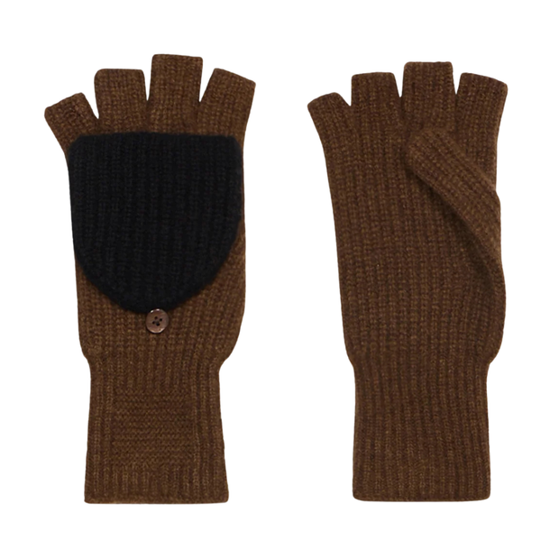 The Mitts in Chestnut/Black