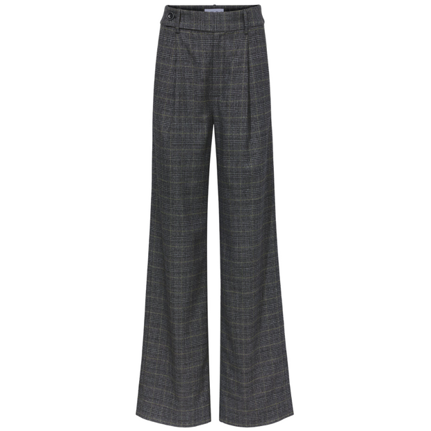 Plaid Suiting Wide Leg Pants