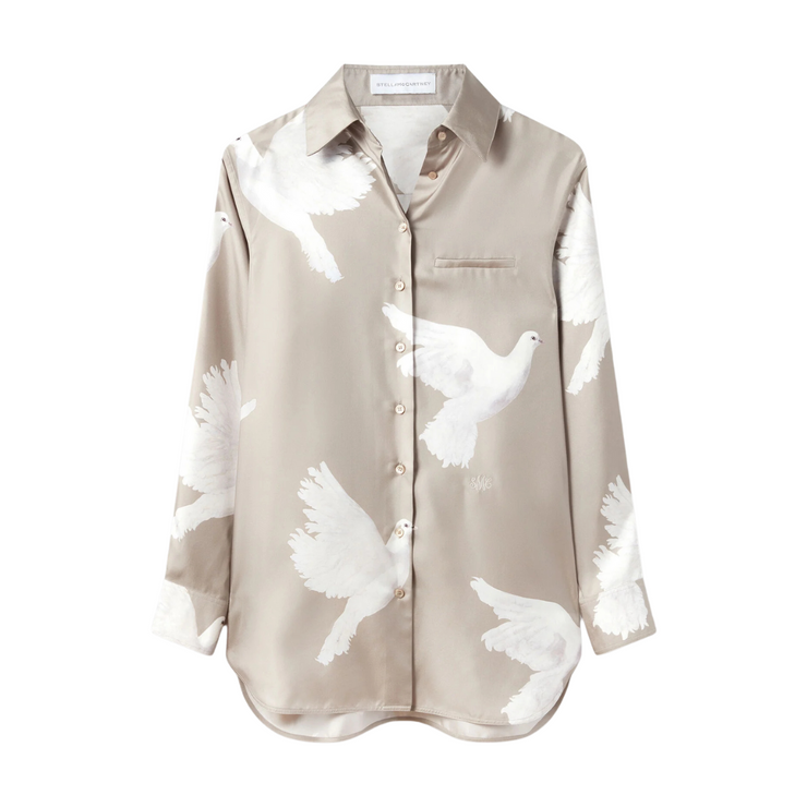 Silk Dove Button Down