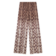 Snake Print Satin Trouser