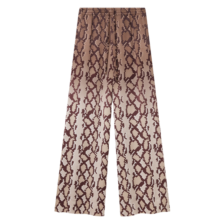 Snake Print Satin Trouser
