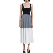 Square Neck Color Block Dress