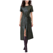 Ella Faux Leather Dress