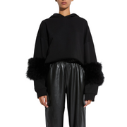 Marabou Cropped Hoodie