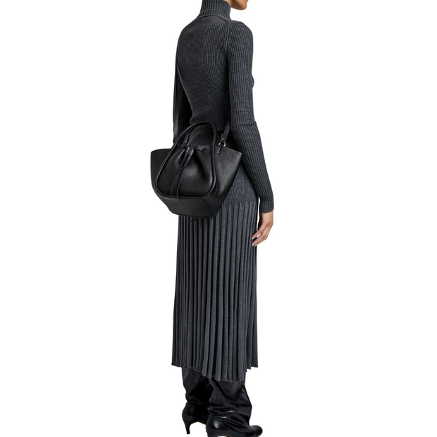 Black Paper Calf Days Tote