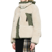 Faux Shearling & Grosgrain Jacket
