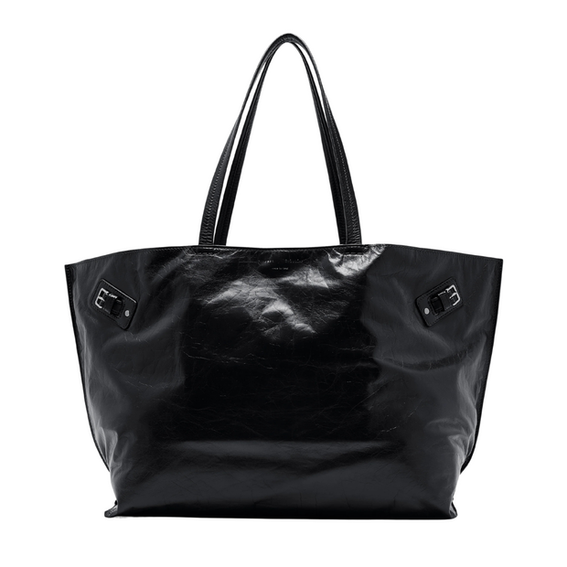 Black Paper Calf Days Tote