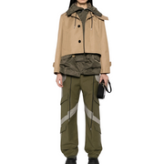 Hooded Cotton Gabardine Jacket