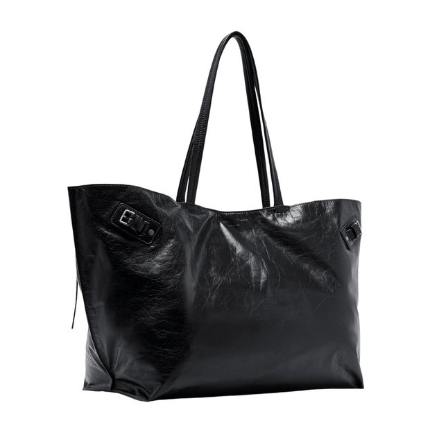 Black Paper Calf Days Tote