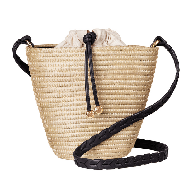 Papyrus & Black Mini Fan Bag