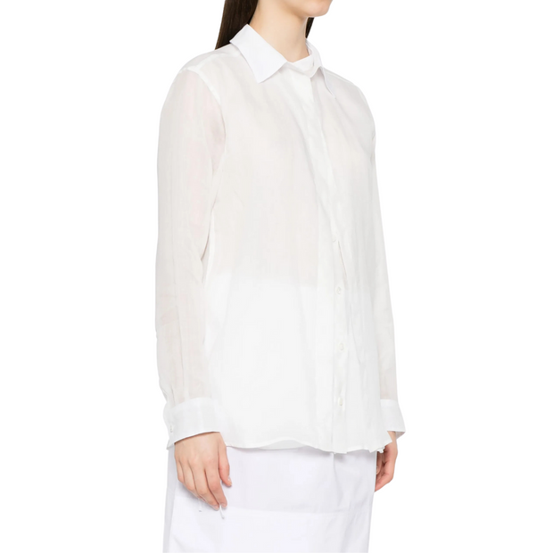 Ramie Double Collar Shirt