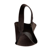 Dark Brown Mini Lotus Tote