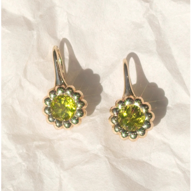 Reverie Drop Peridot Earrings