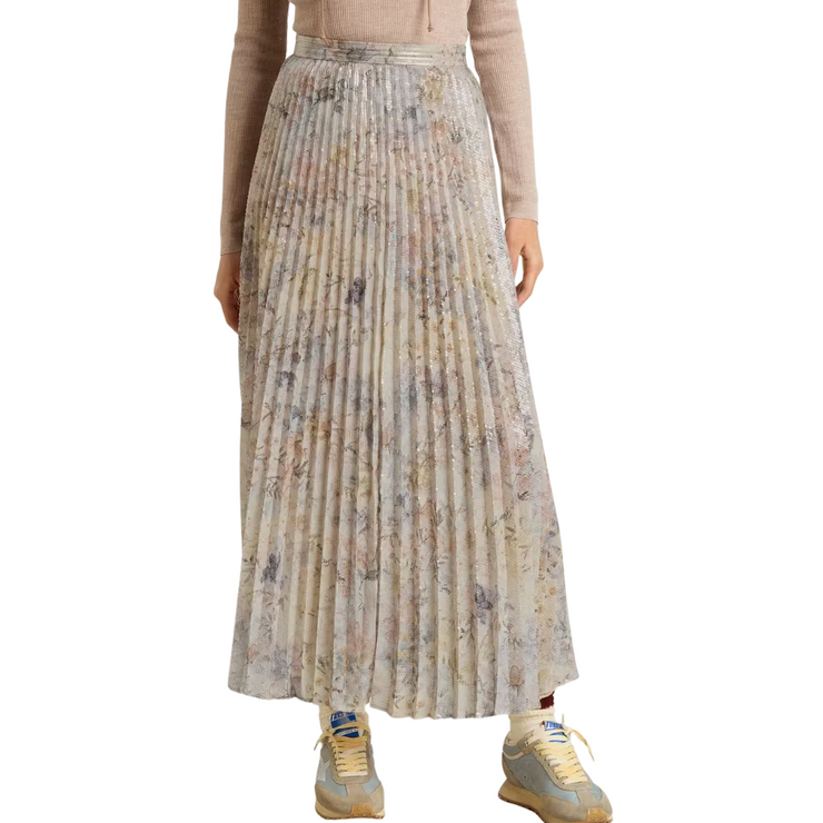 Sequin Pastel Floral Skirt
