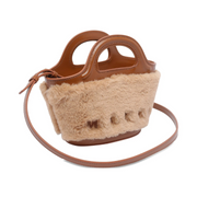 Shearling Bucket Bag