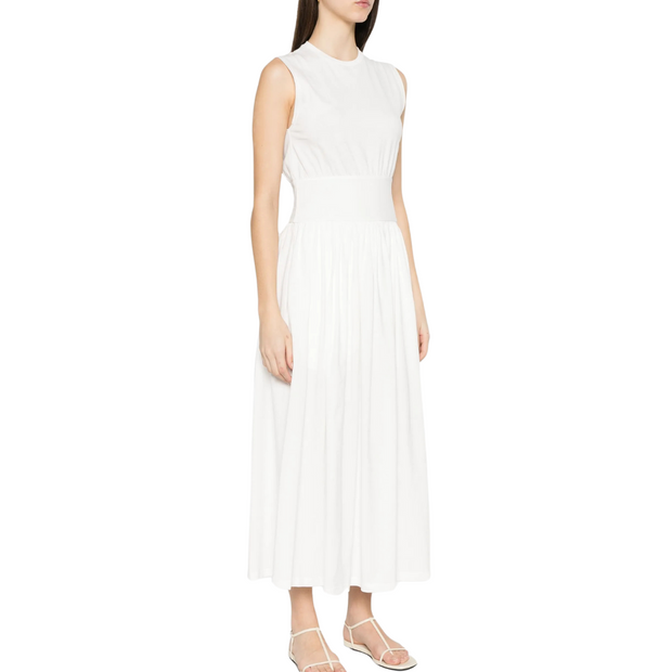 Ruched Cotton Dress