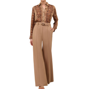 Stretch Wool Flare Pant