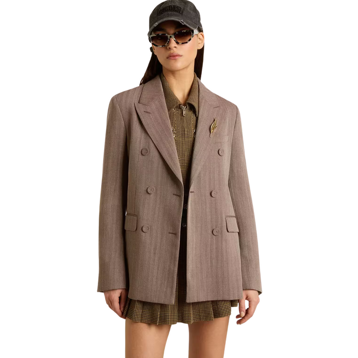 Micro Chevron Blazer