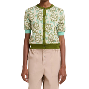 Flower Jacquard Cardigan
