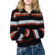 BLACK COMBO COLLEGIATE POLO